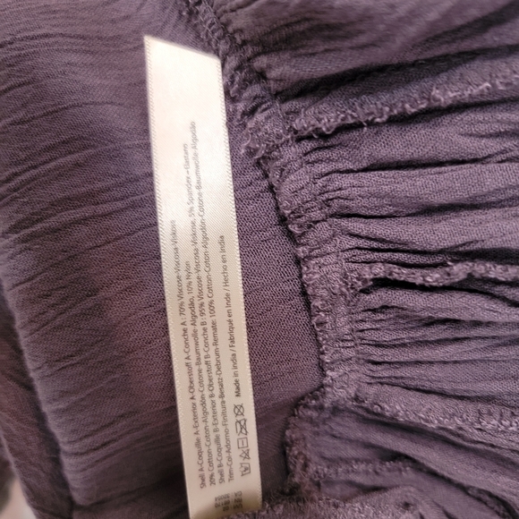 Free People Sz S Adella Lace Slip Dress Mini Purple V Neck Strappy Bohemian - Picture 10 of 10